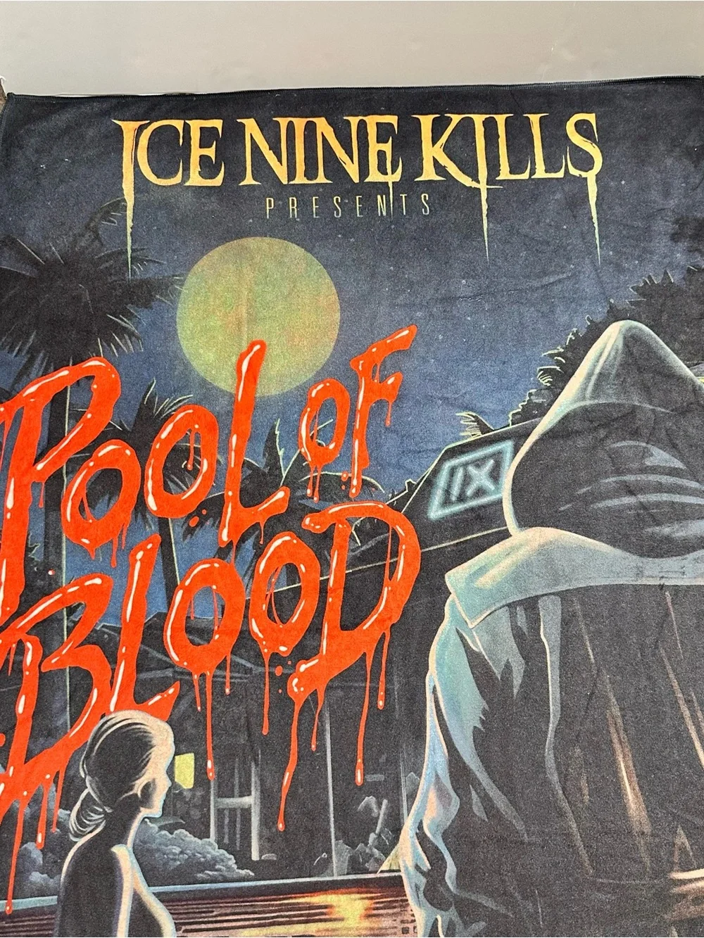 Ice Nine Kills 'Pool of Blood' Beach Towel - Rare Official Metal Tour Merch